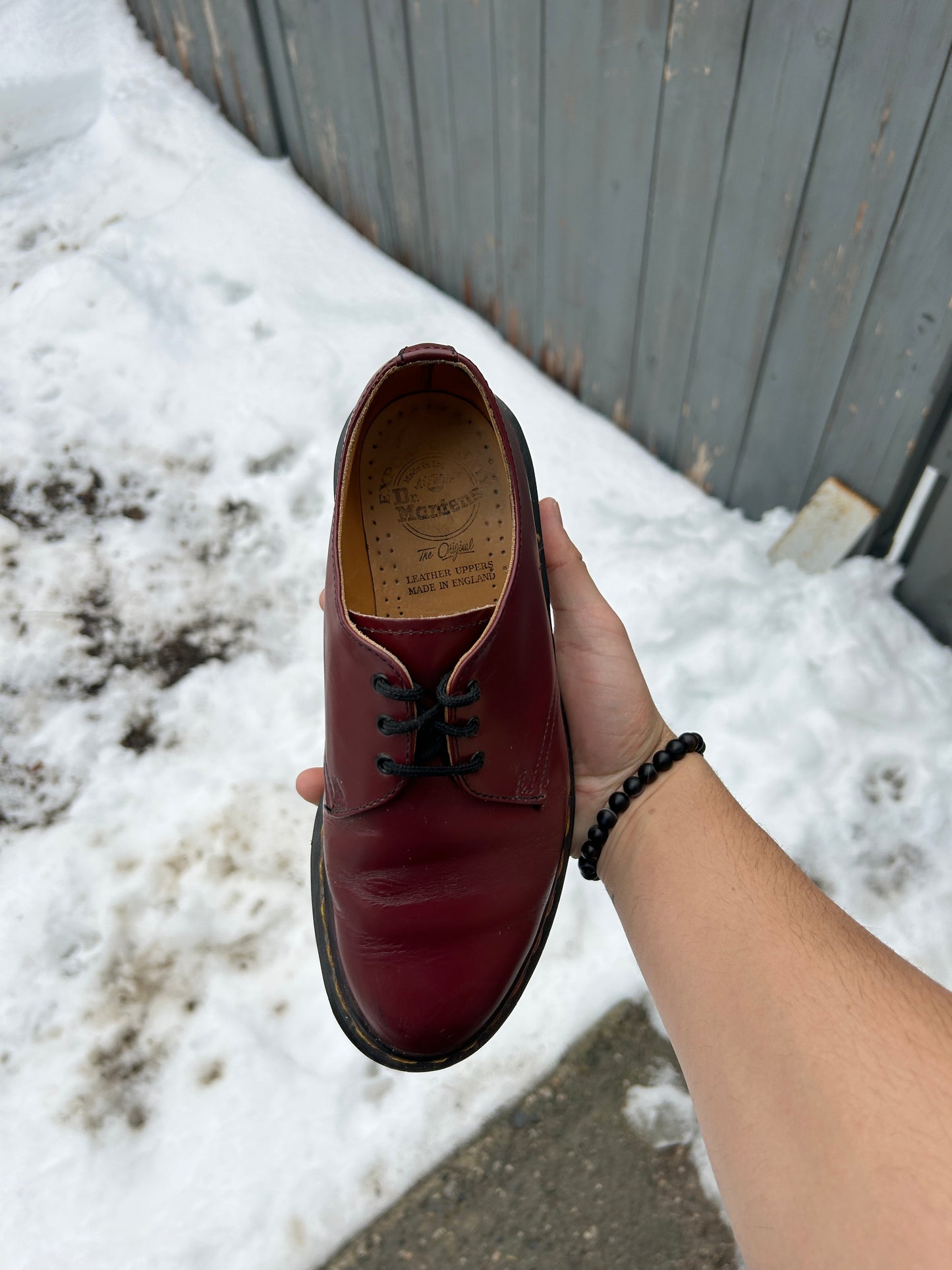 Vintage Cherry Red Low Doc Martens (5M 6.5W)