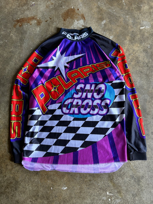 Vintage 90’S Polaris Racing AOP LS Jersey (L)