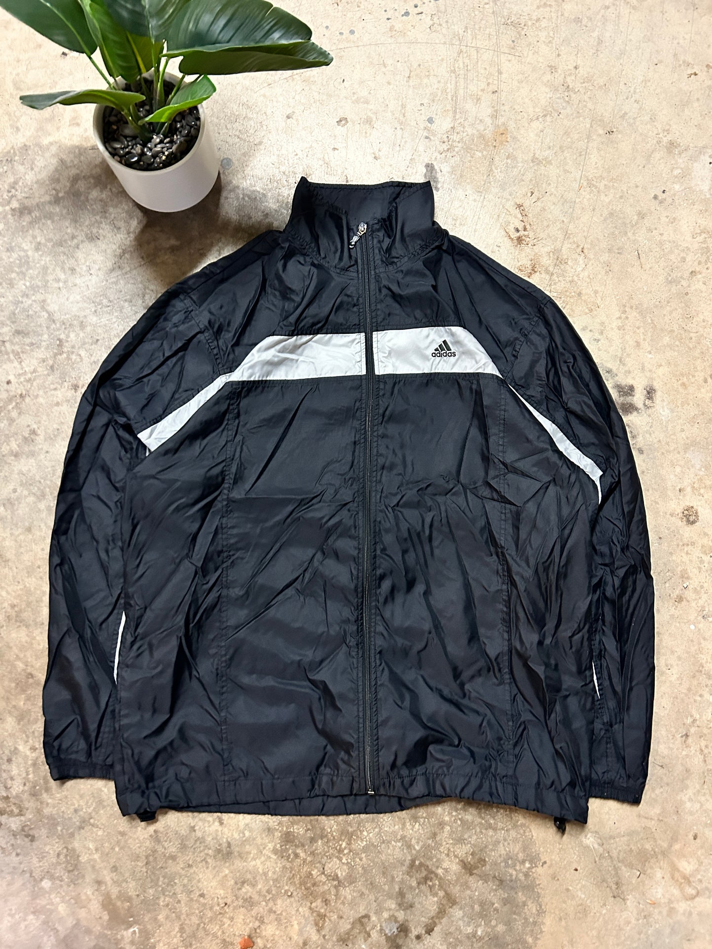 Vintage Adidas Stripe Windbreaker (L)