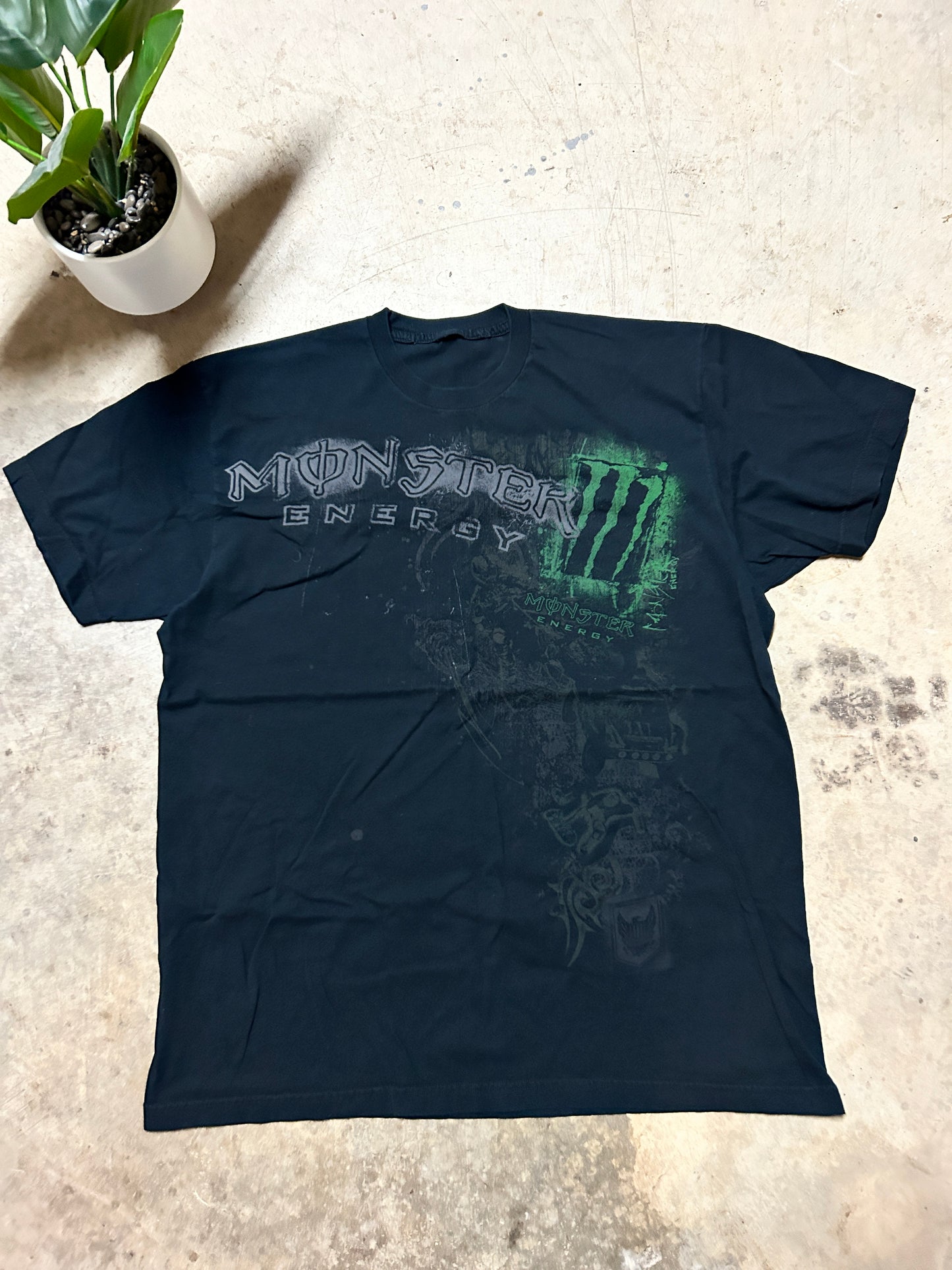 Y2K Style Monster Energy Tee (L)