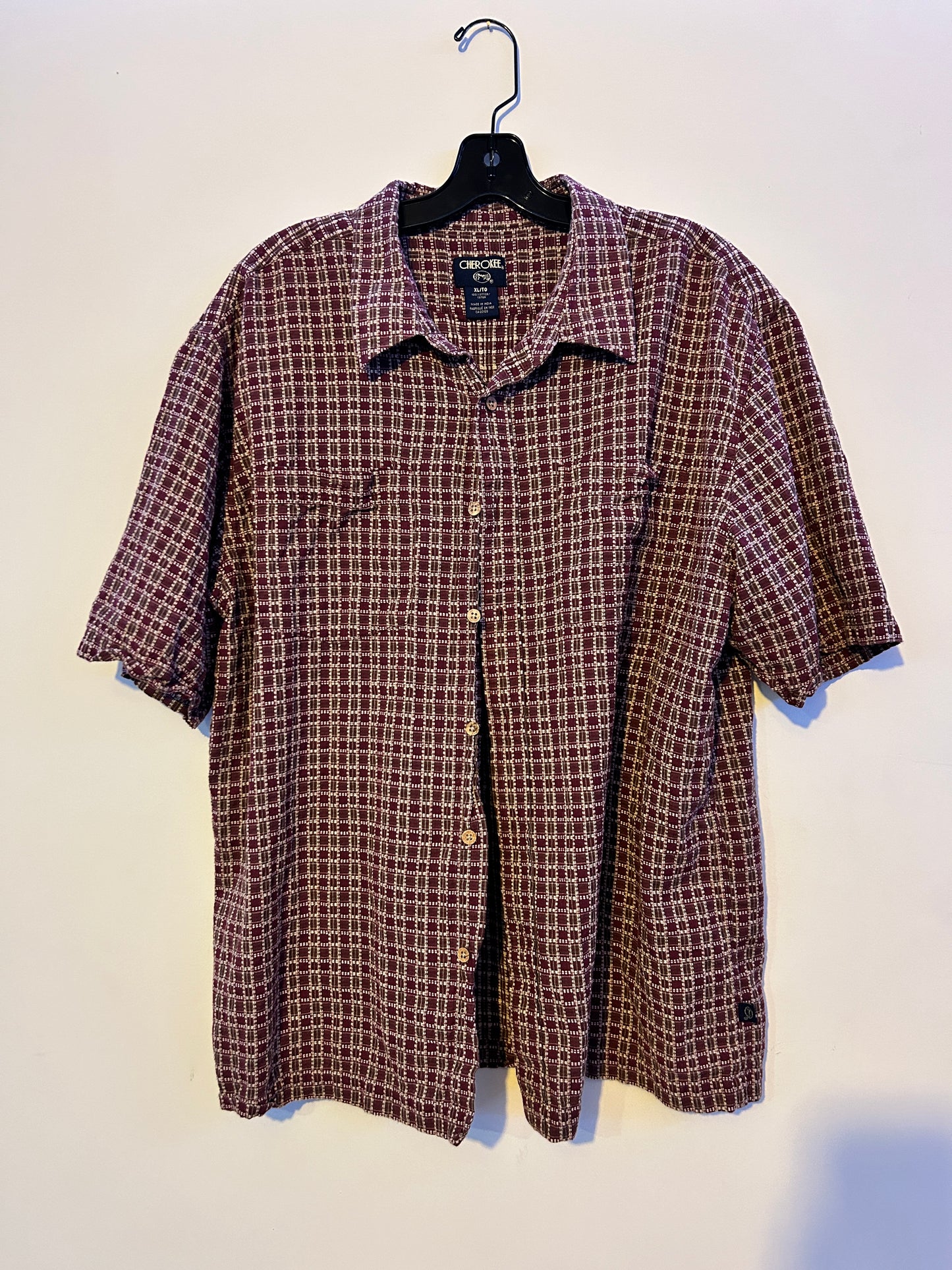 Cherokee Ribbed Button Up Shirt (XL)