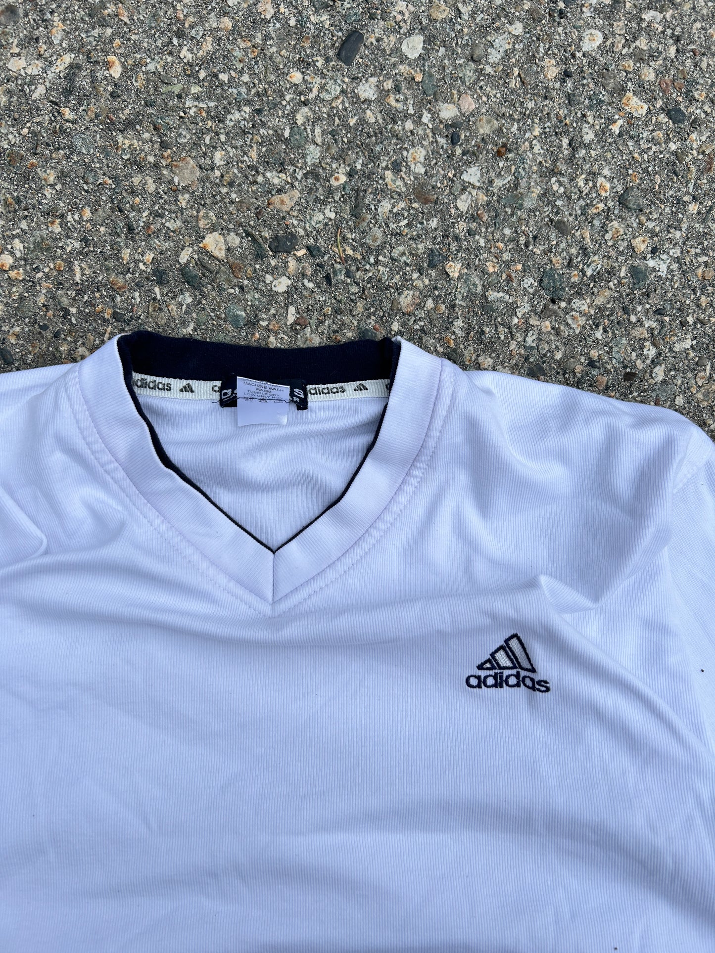 Vintage Adidas Heavyweight V neck Tee (XL)