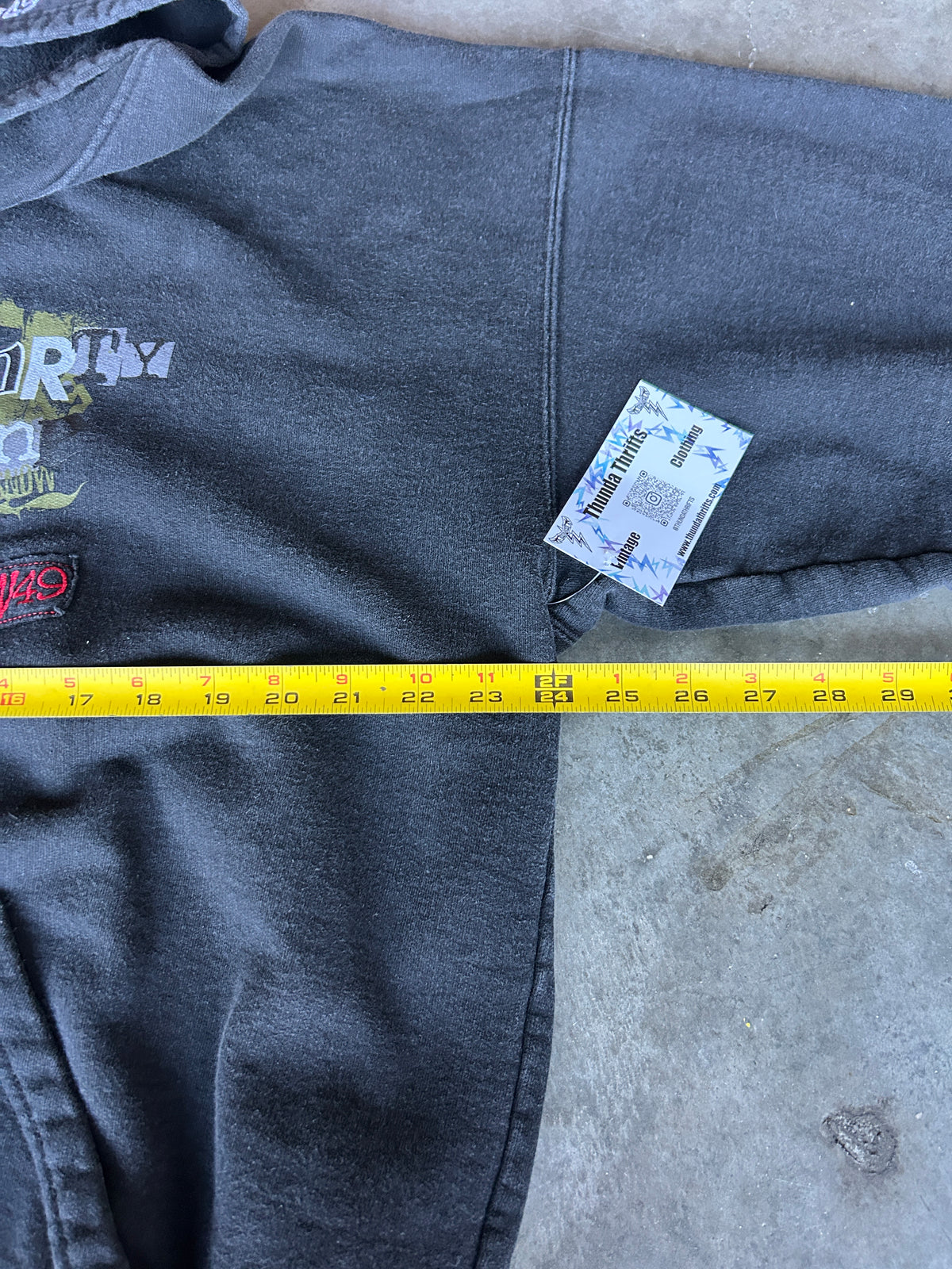 Y2K West49 Graphic Hoodie (L)