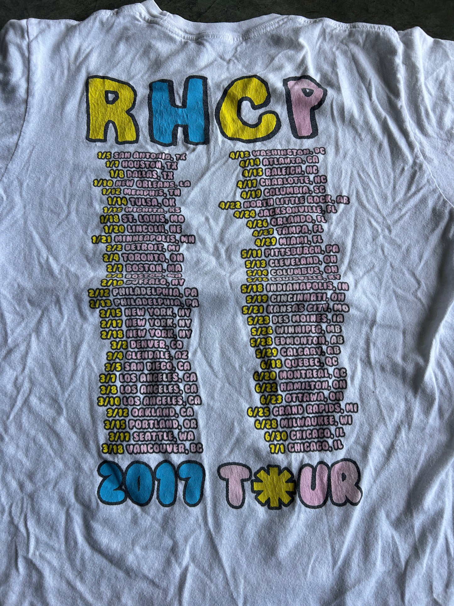 2017 Red Hot Chili Peppers Tour Tee (M)