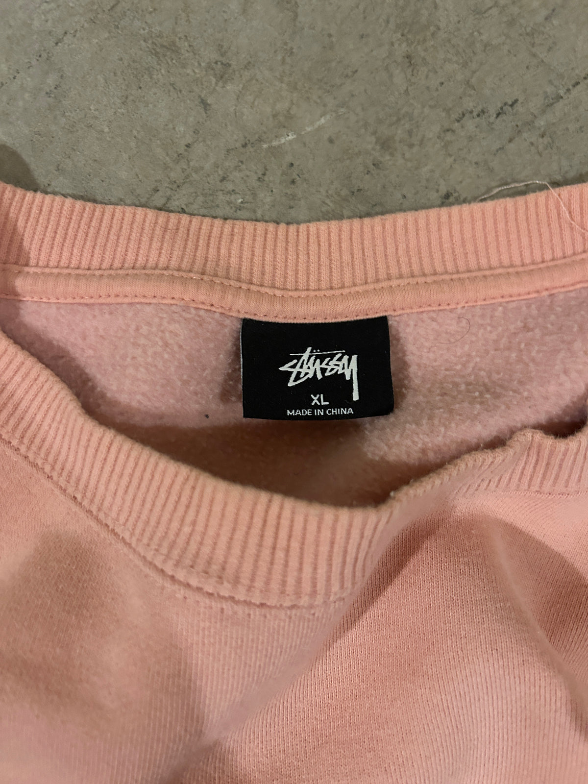 Light Pink Stussy Crewneck (XL)