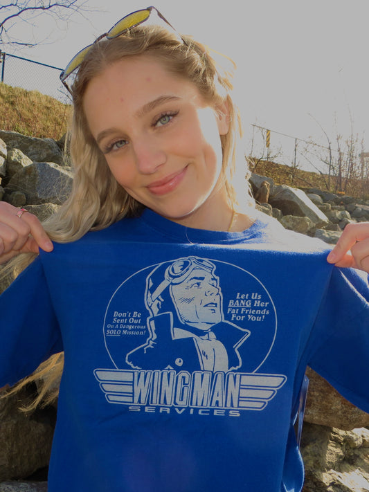 Vintage Wingman Humour Tee (M)