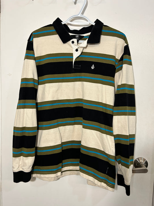 Volcom Striped Polo Shirt (M)