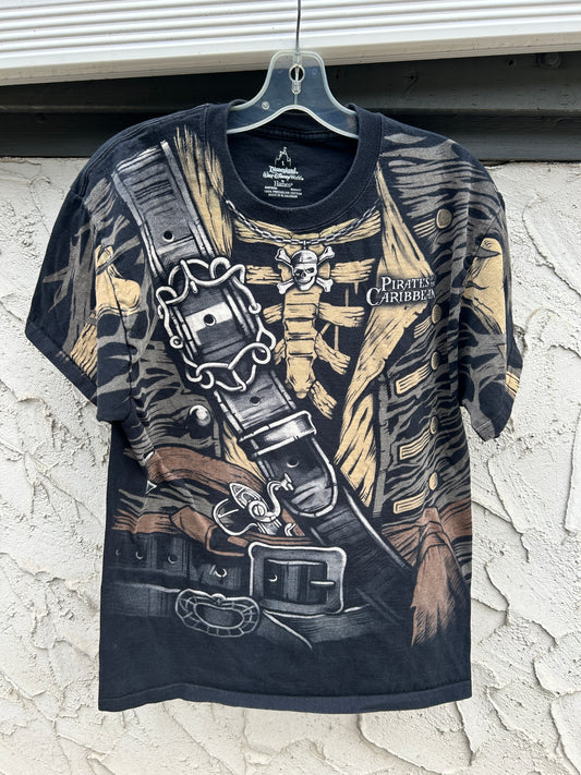 Disney Pirates of the Caribbean Full Print Tee (L)