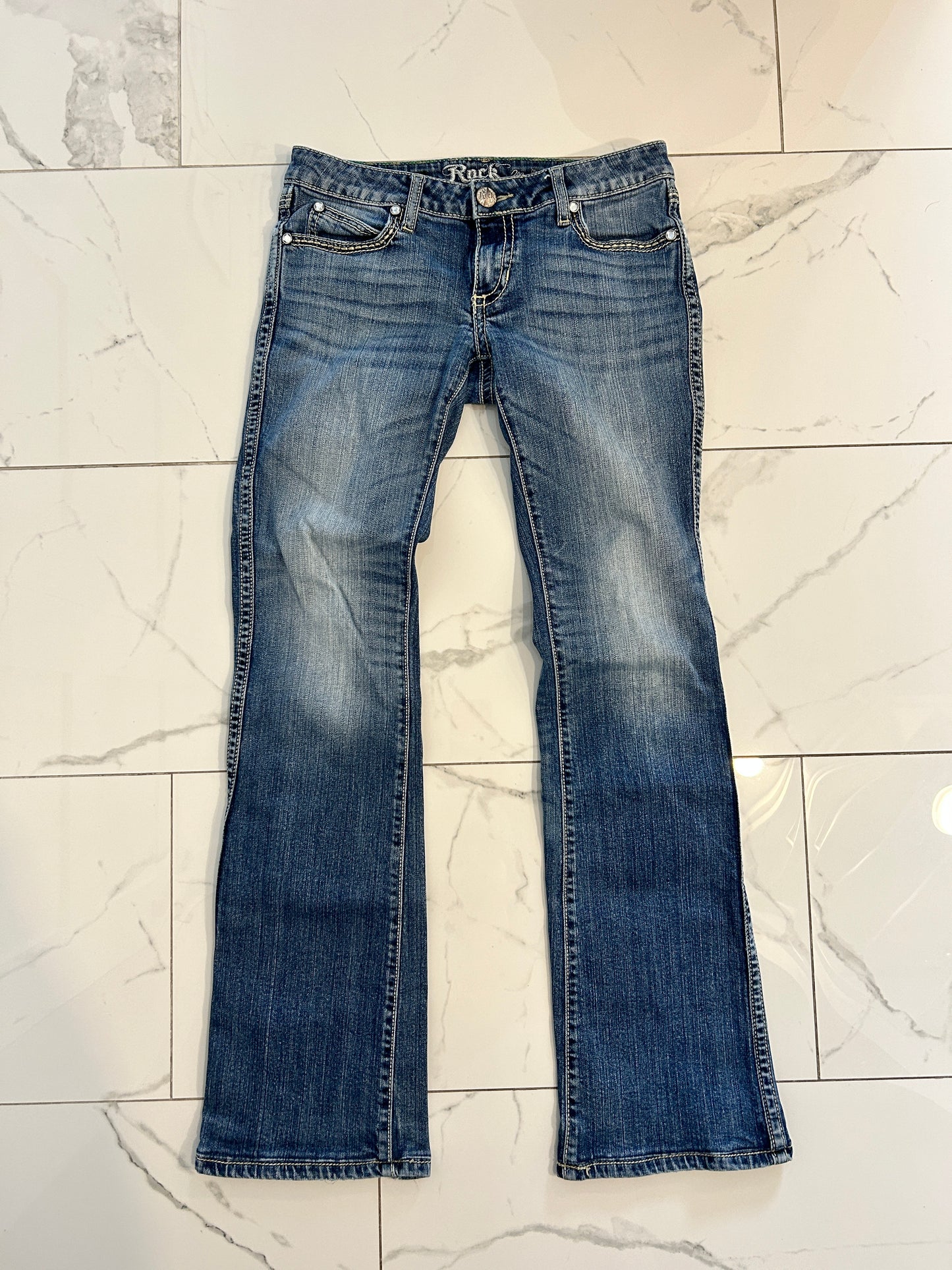 Rock 47 Western Ultra Low Rise Jeans (5)