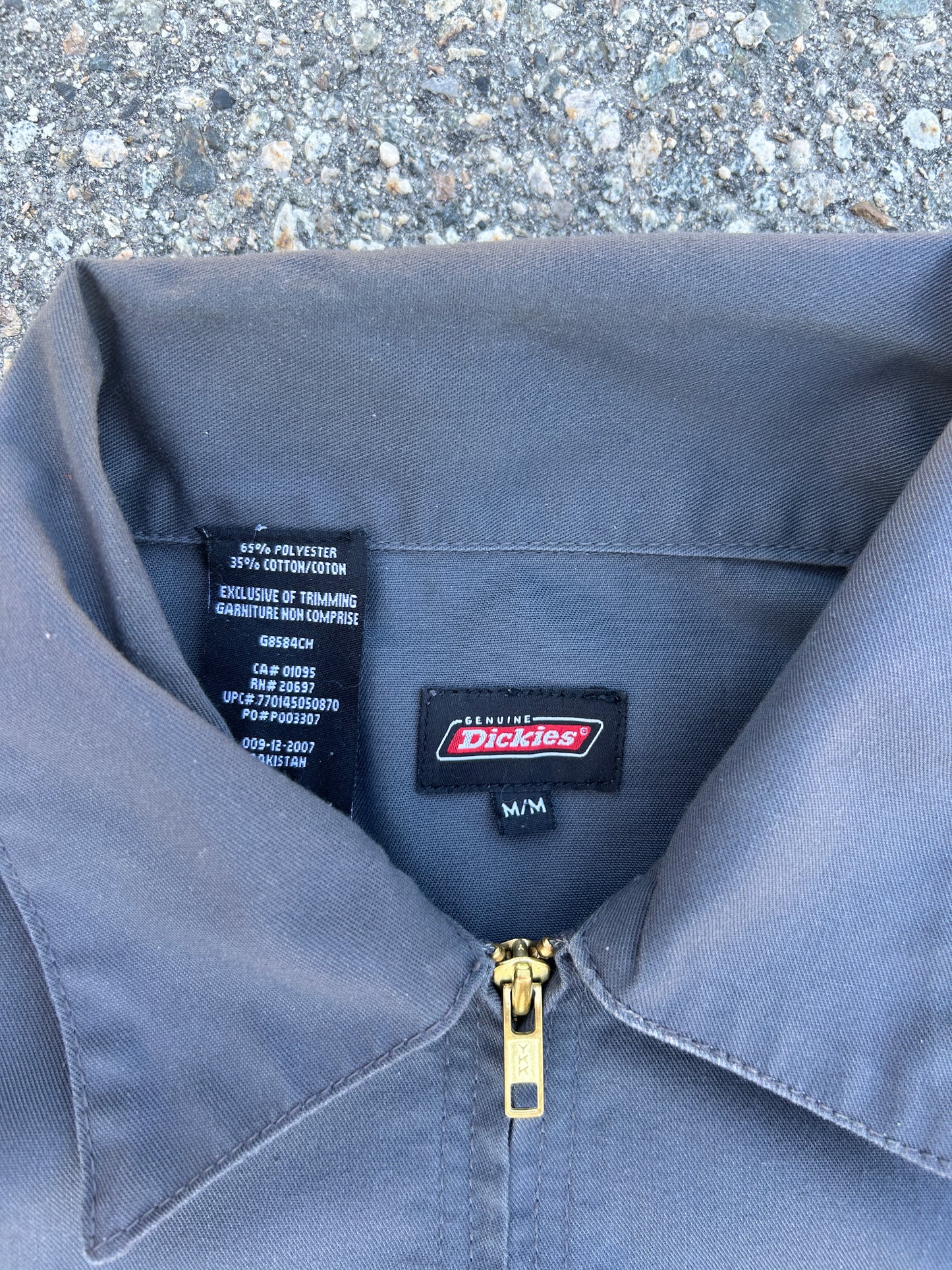 Grey Dickies Collared Zip Jacket (M)