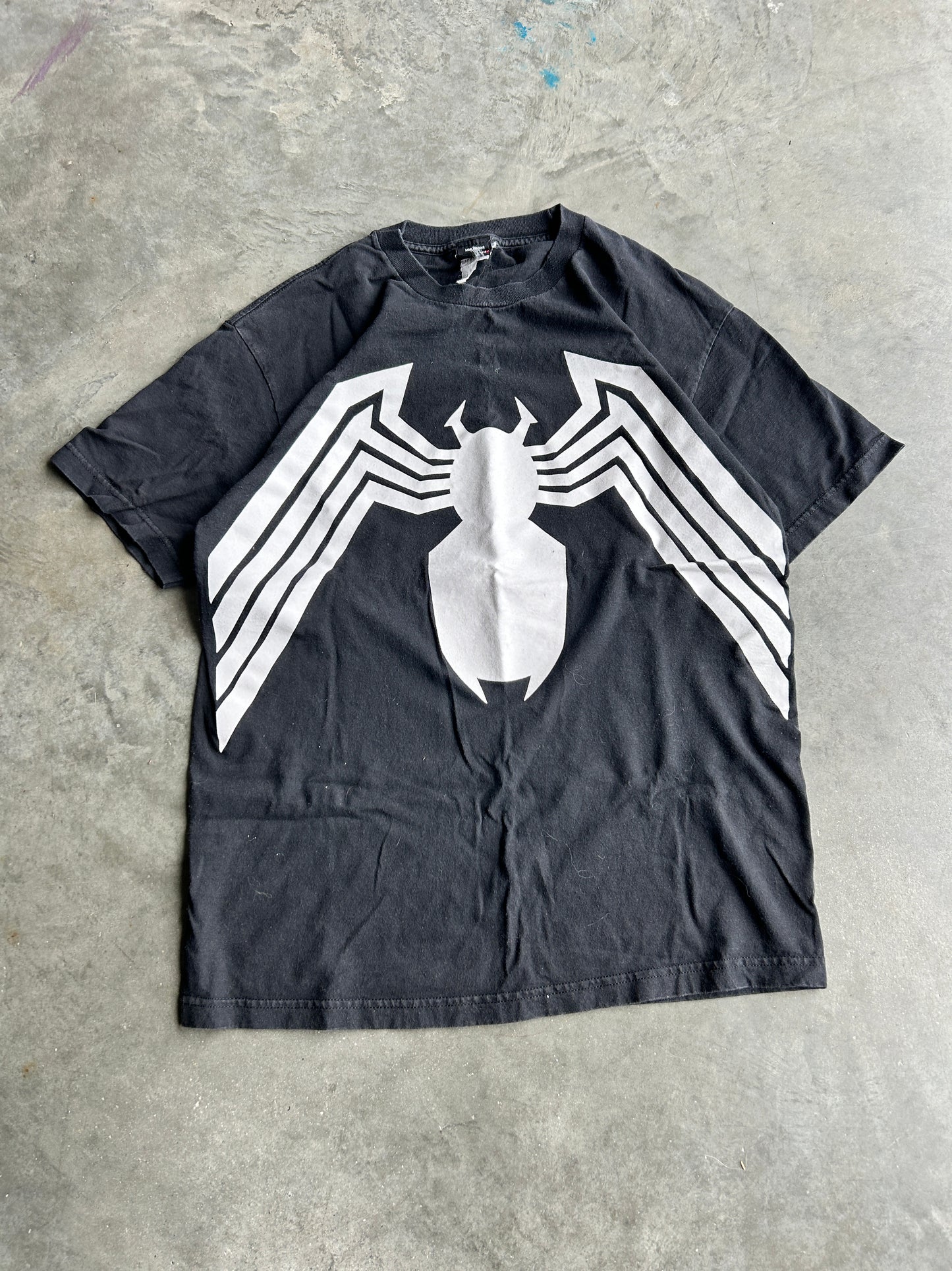 Vintage Marvel Mad Engine Black Spiderman Tee (L)