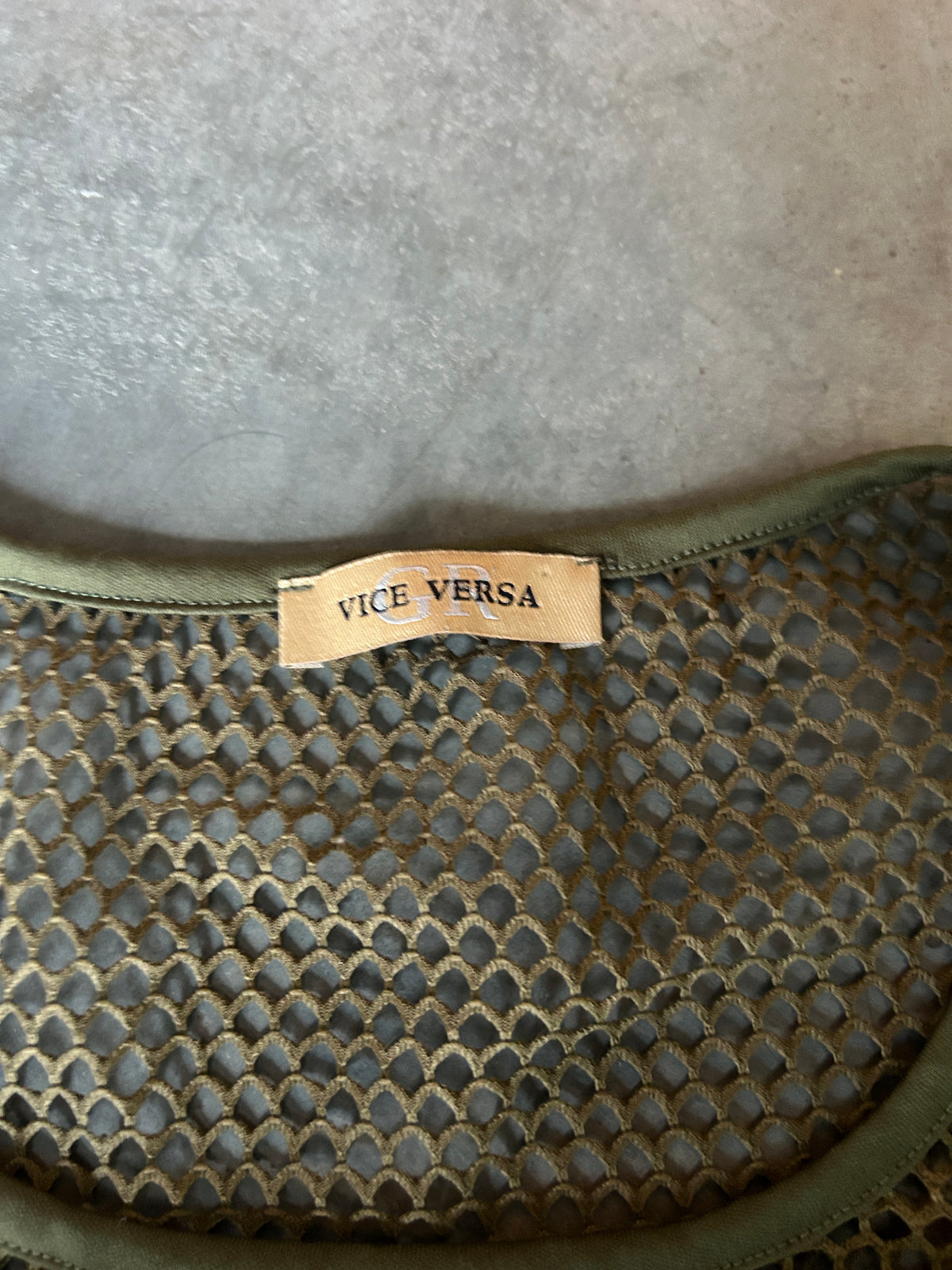 Vice Versa Olive Green Mesh LS Jersey (M)
