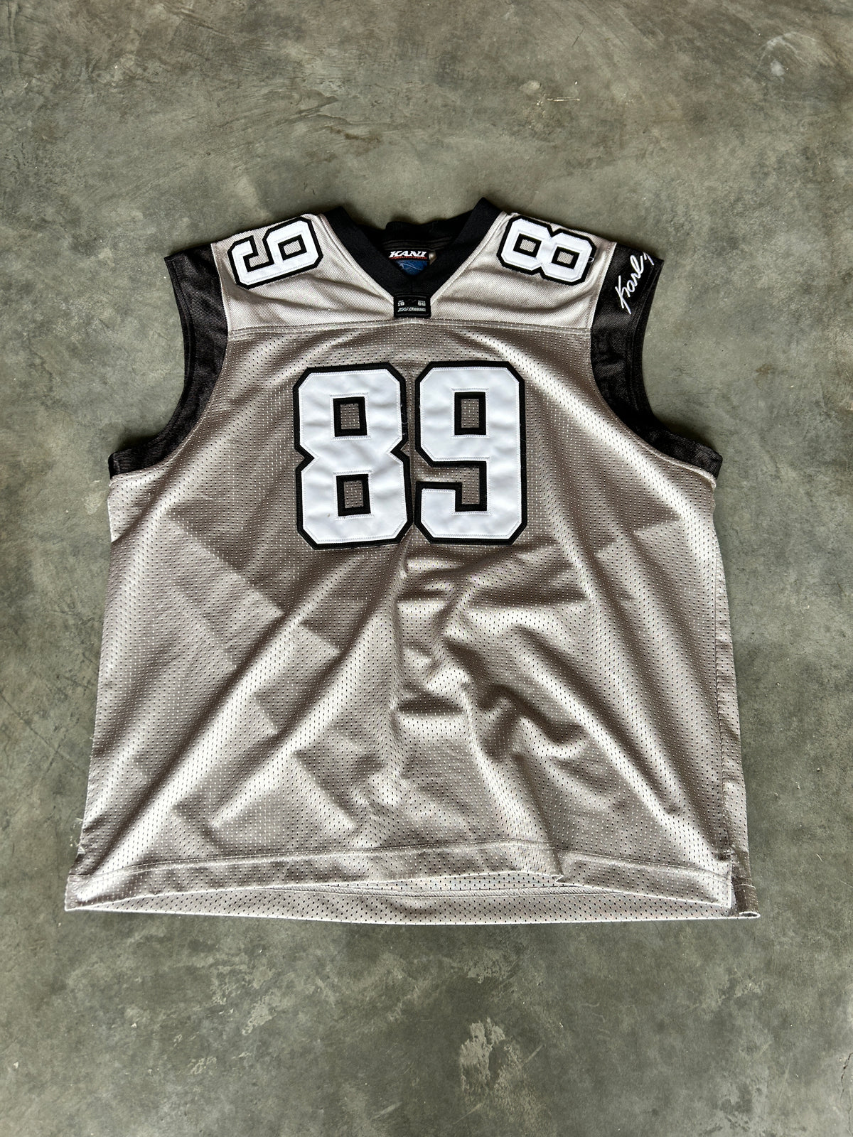 Y2K Karl Kani Grey Basketball Jersey (XL)