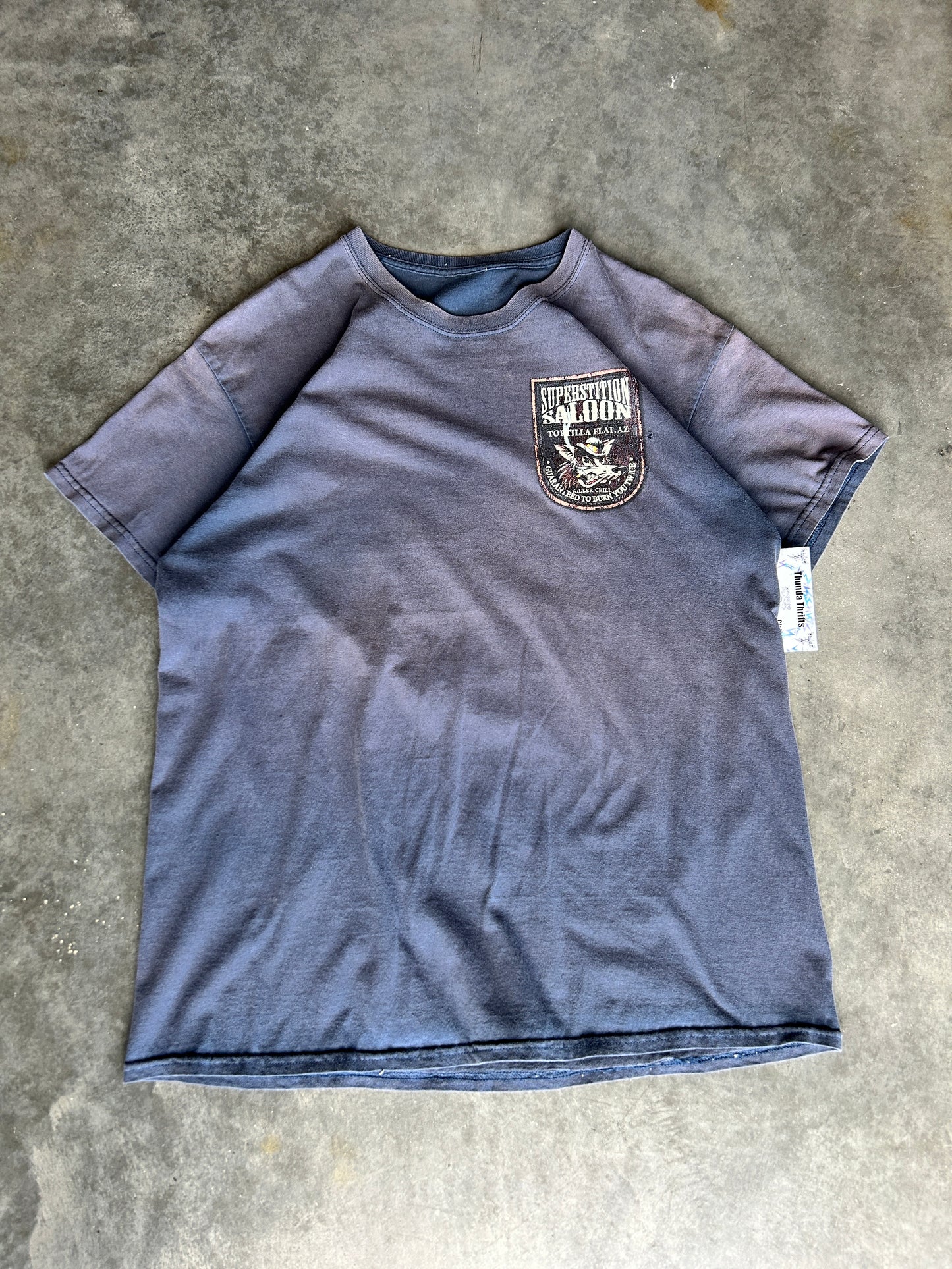 Crazy Faded Vintage Superstition Saloon Tee (XL)