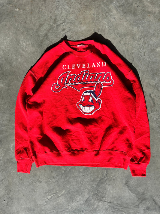 Vintage 1991 Cleveland Indians Red Crewneck (XL)