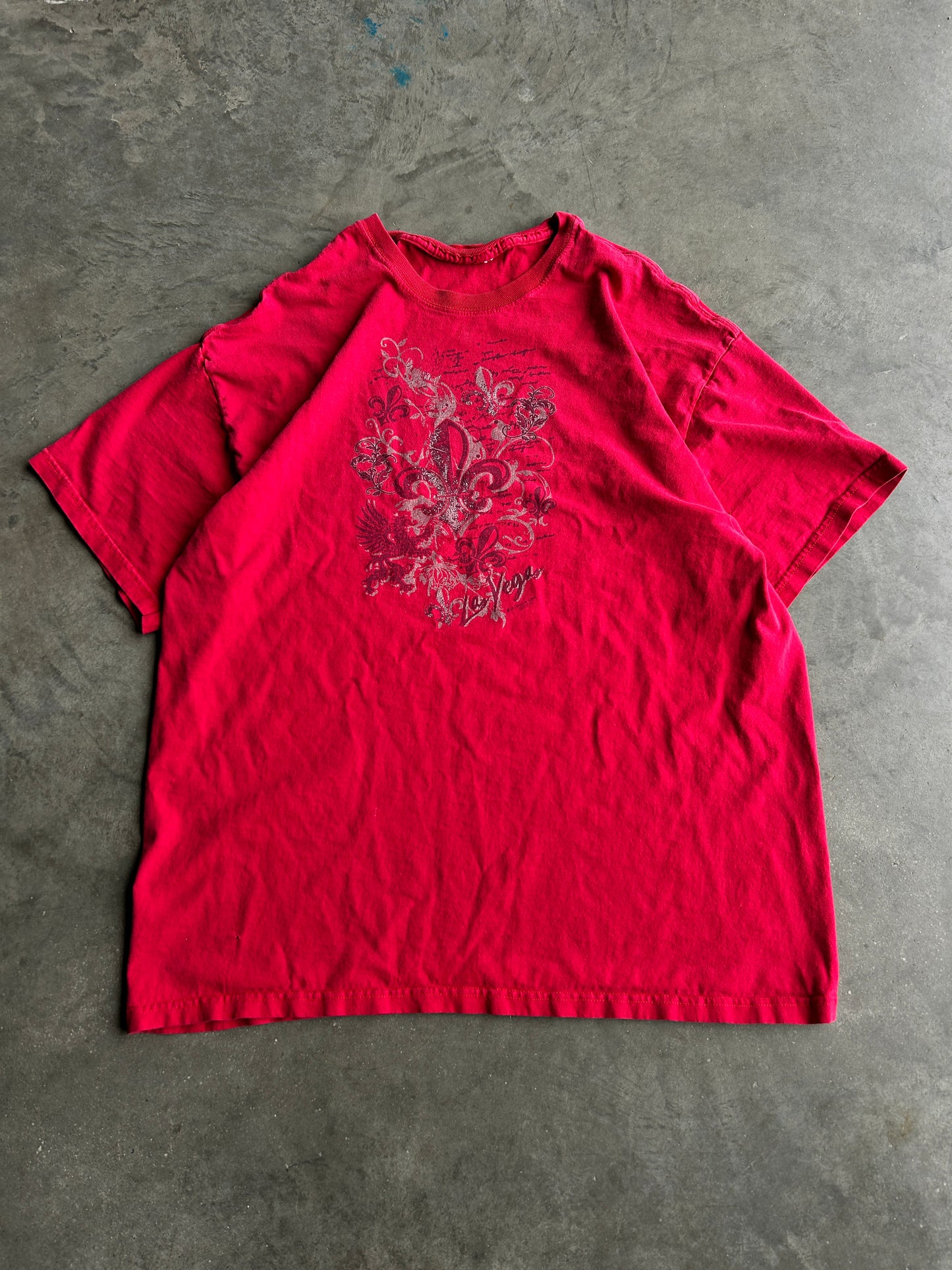 Y2K Red Las Vegas Saint Logo Tee (XL)