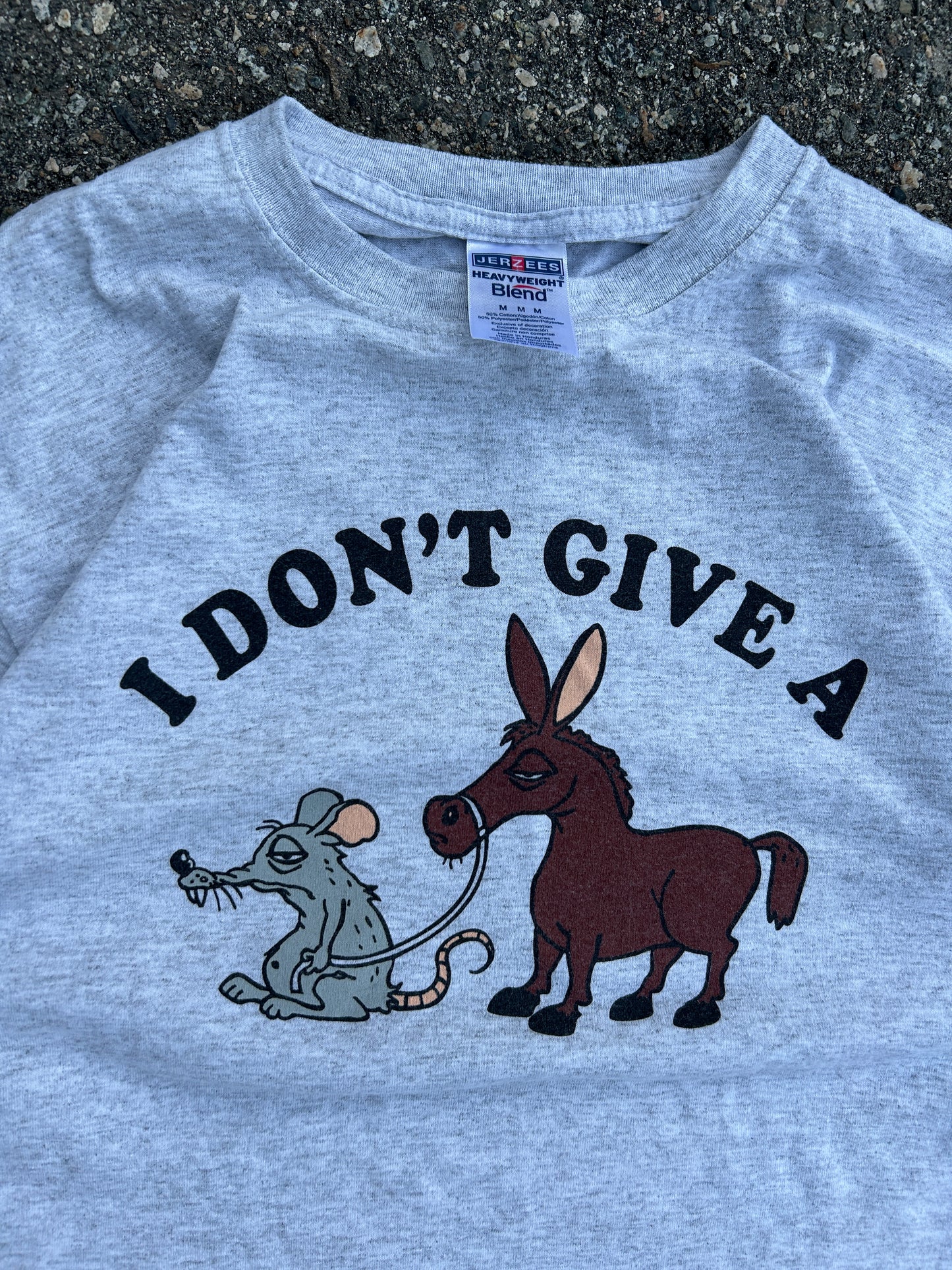 “I Don’t Give A Rat’s ***” Humour Tee (M)