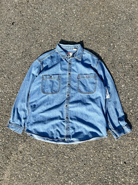 Vintage White Label Levi’s Denim Shirt (XL)