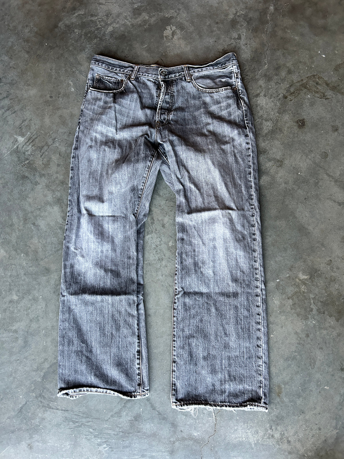 Vintage Baggy Faded Grey Gap Jeans (38x32)