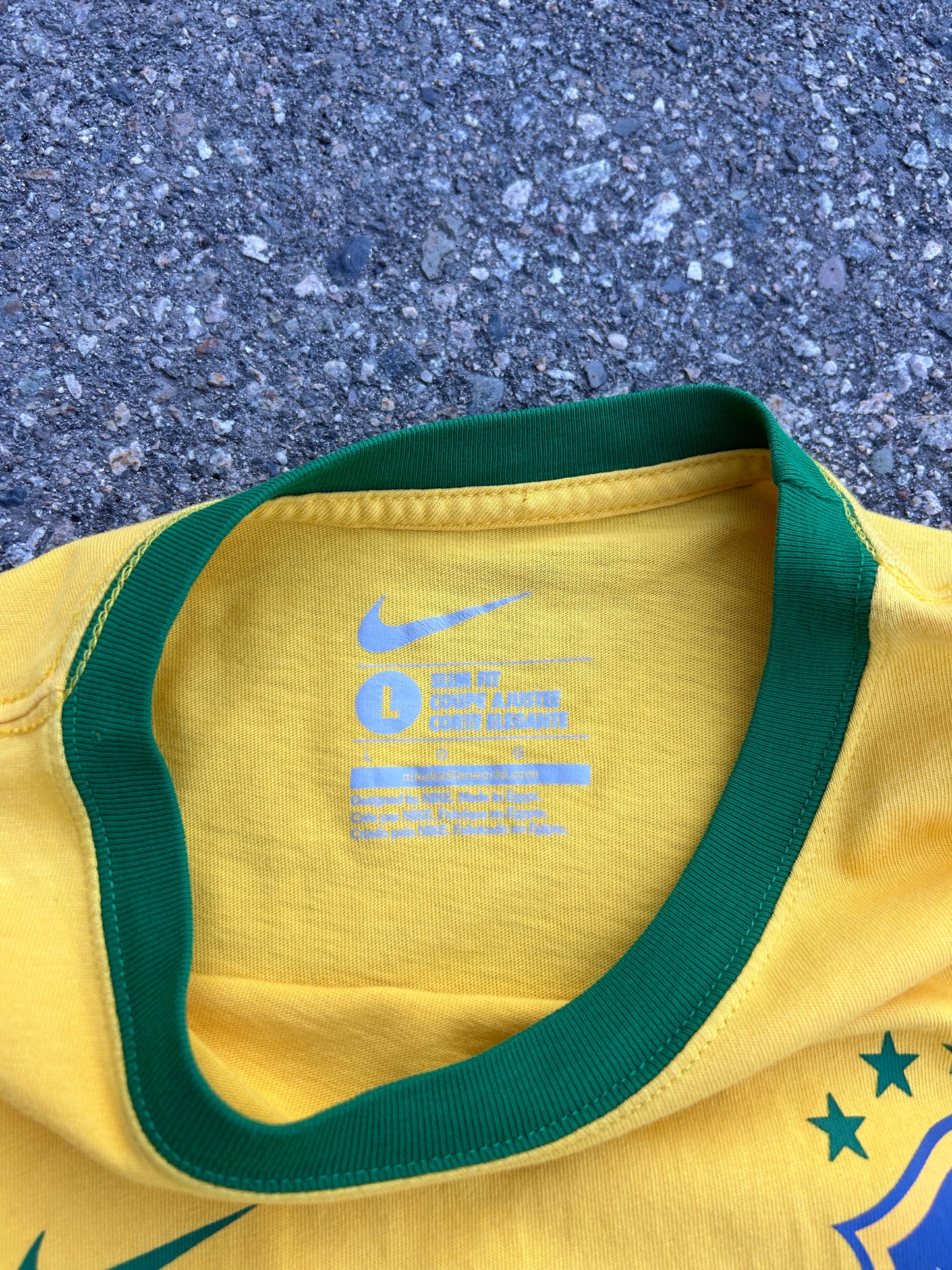 Nike Slim Fit Brazil Ringer Tee (L)