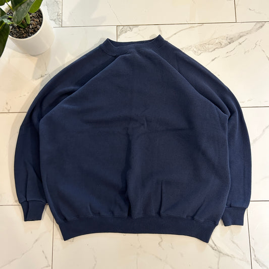 Vintage Blank Navy Crewneck (XL)