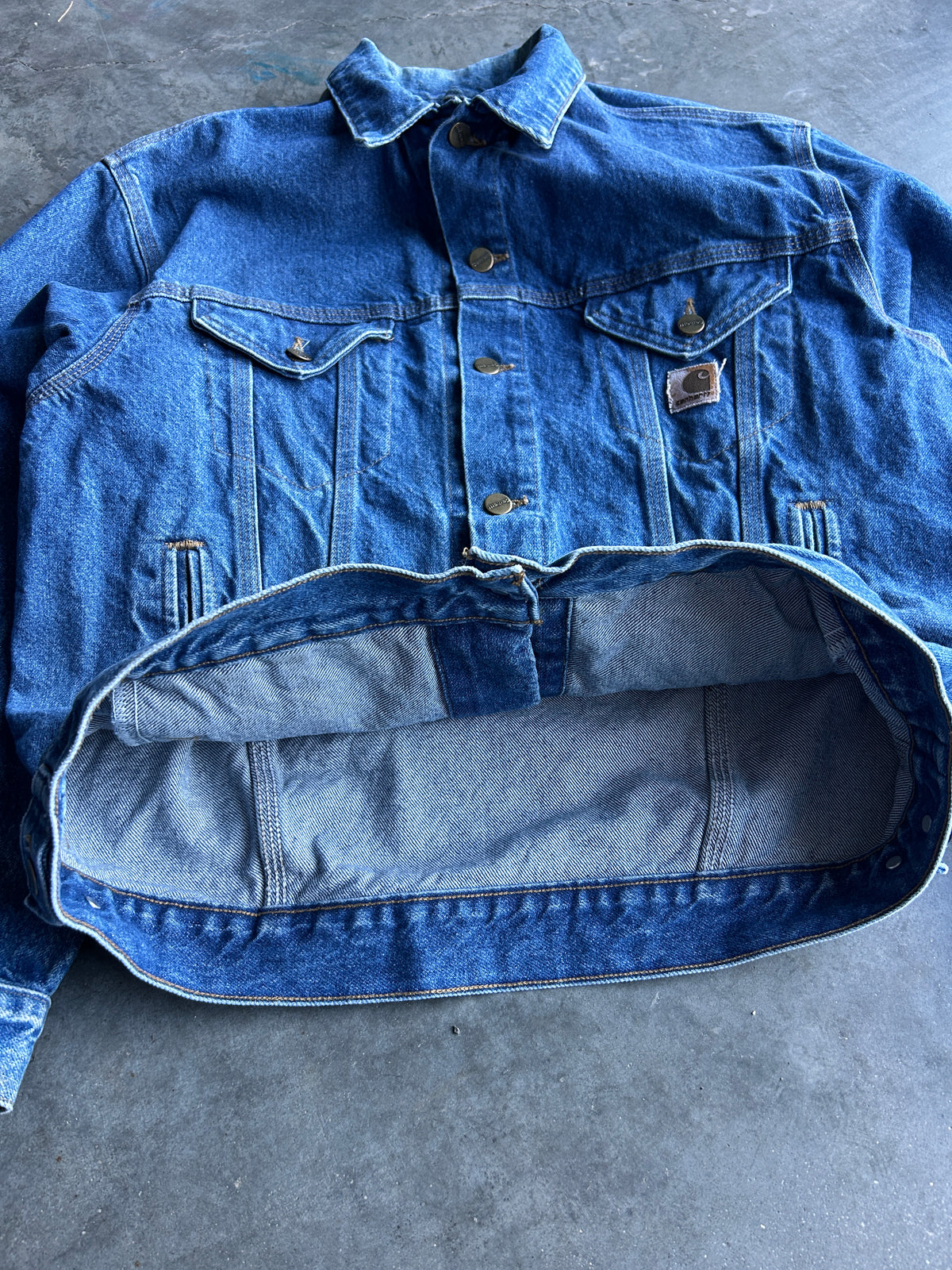 Vintage Carhartt J12 DST Denim Jacket (M)