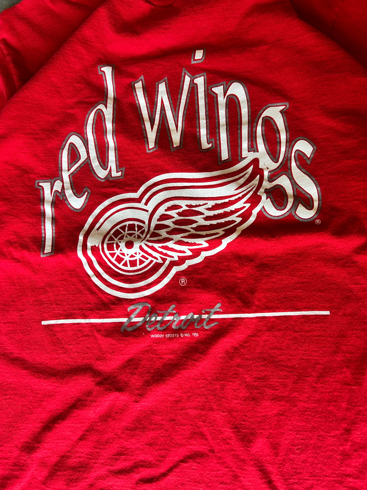 Vintage 1993 Detroit Redwings Woody Sports Tee (XL)