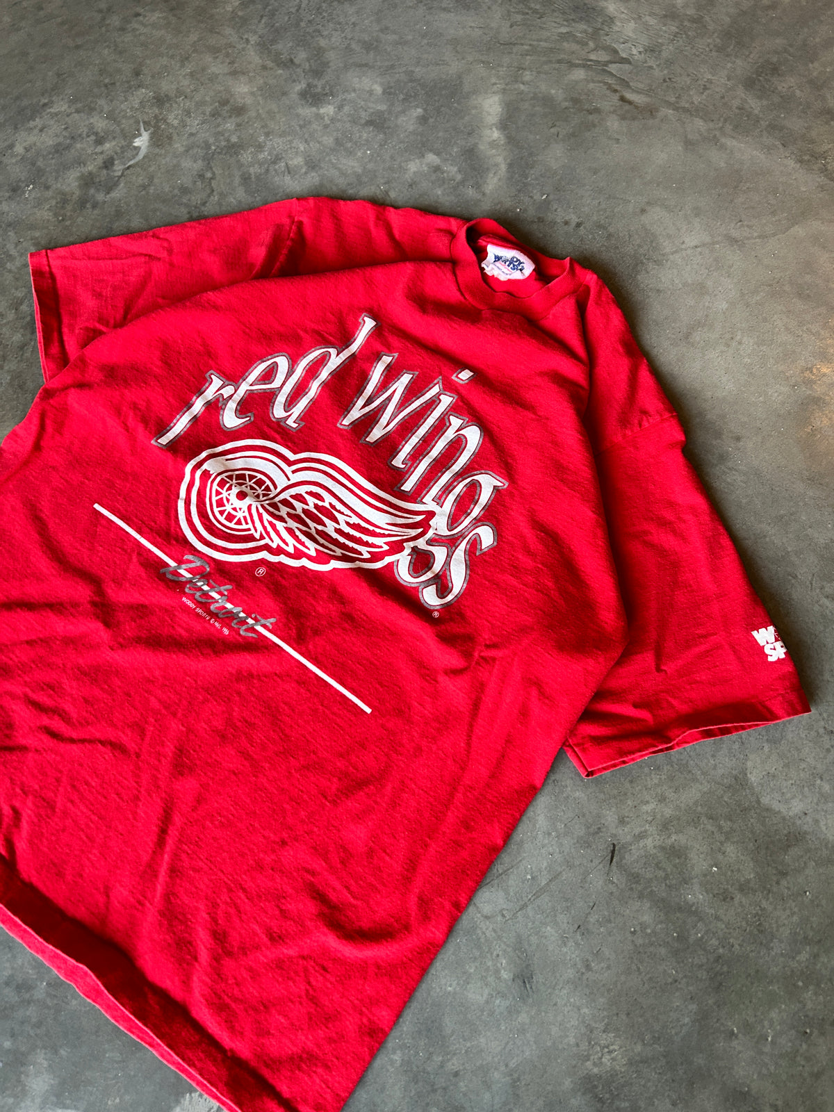 Vintage 1993 Detroit Redwings Woody Sports Tee (XL)