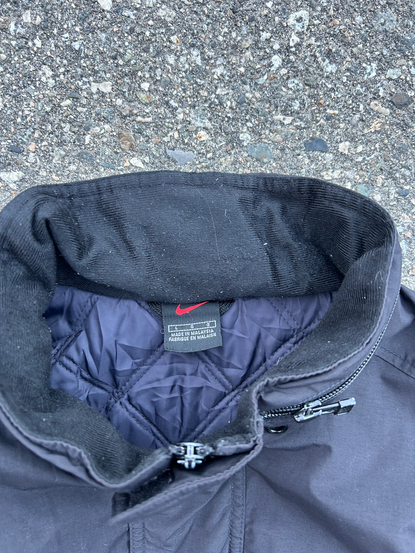 Y2K Black Cinch Insulated Nike Jacket (L)