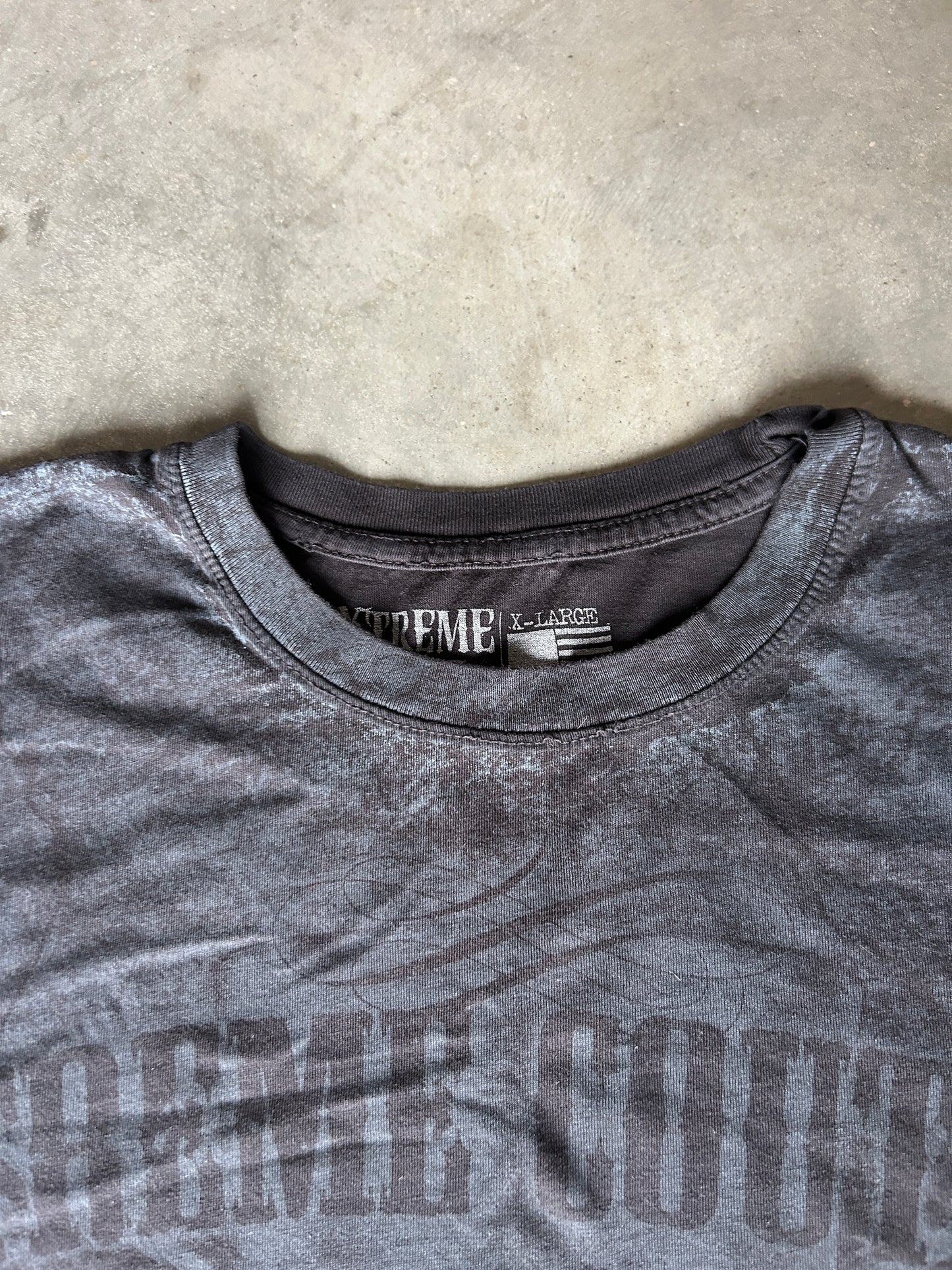 Y2K Xtreme Couture Skull AOP Tee (XL)