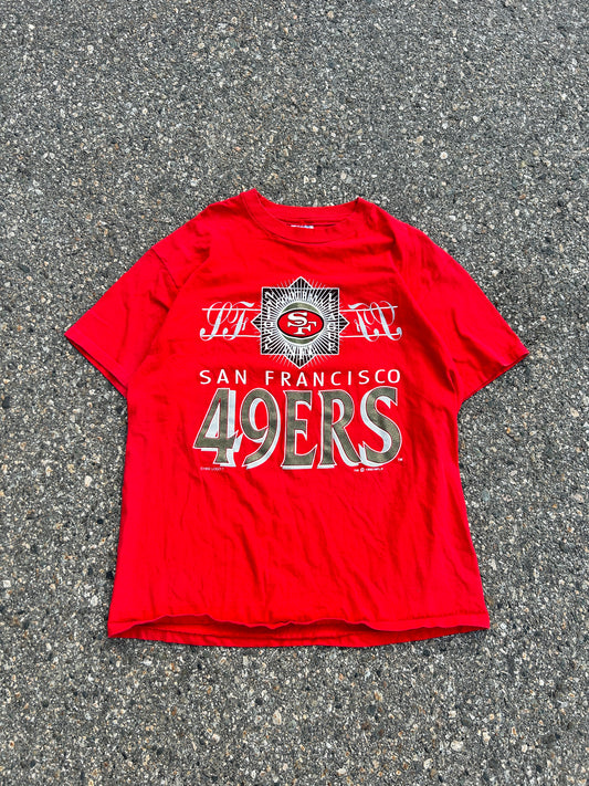 Vintage 1992 Single Stitch Logo 7 49ers Tee (XL)