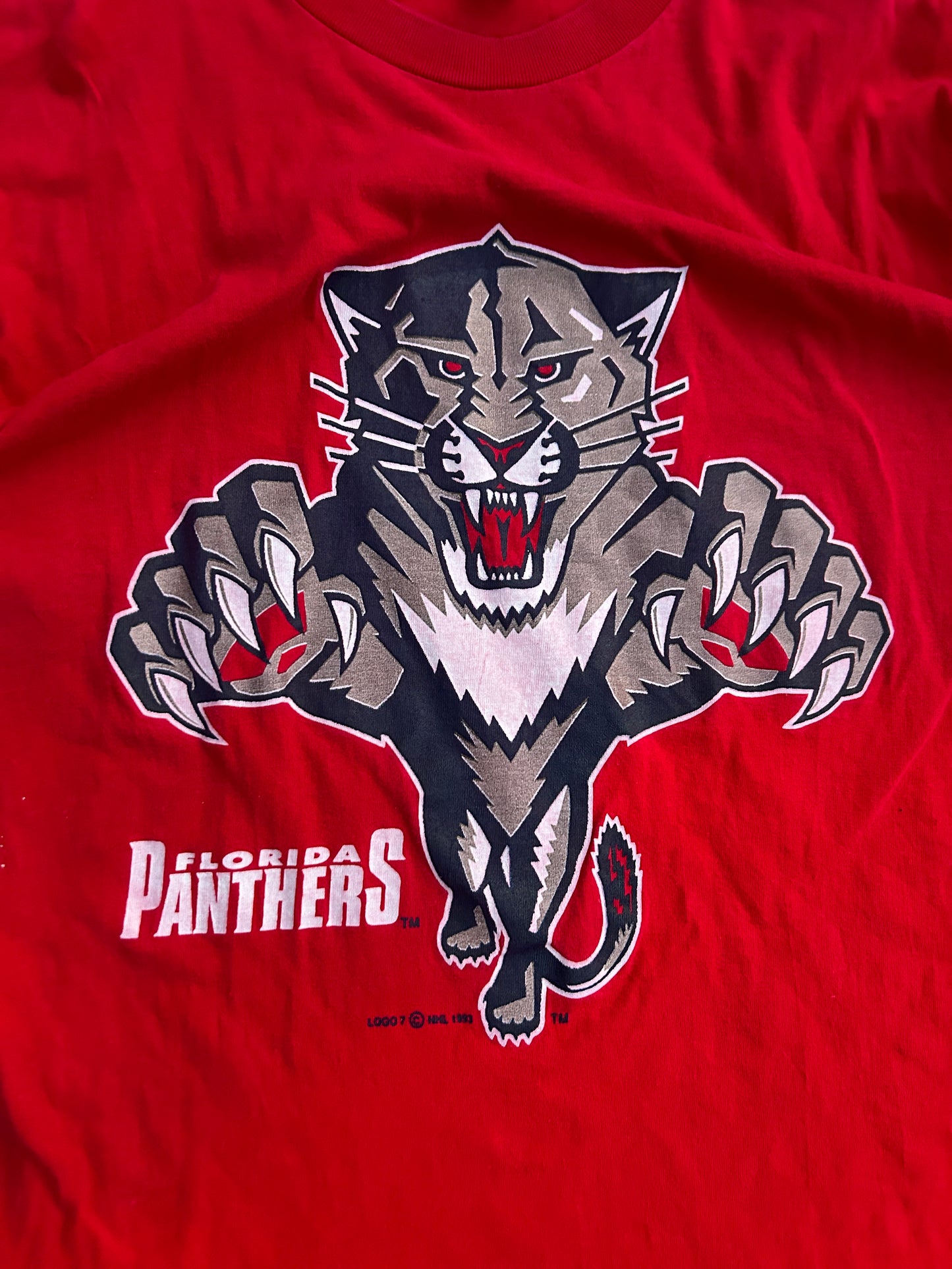 Vintage 1993 Logo 7 Florida Panthers Tee (XL)