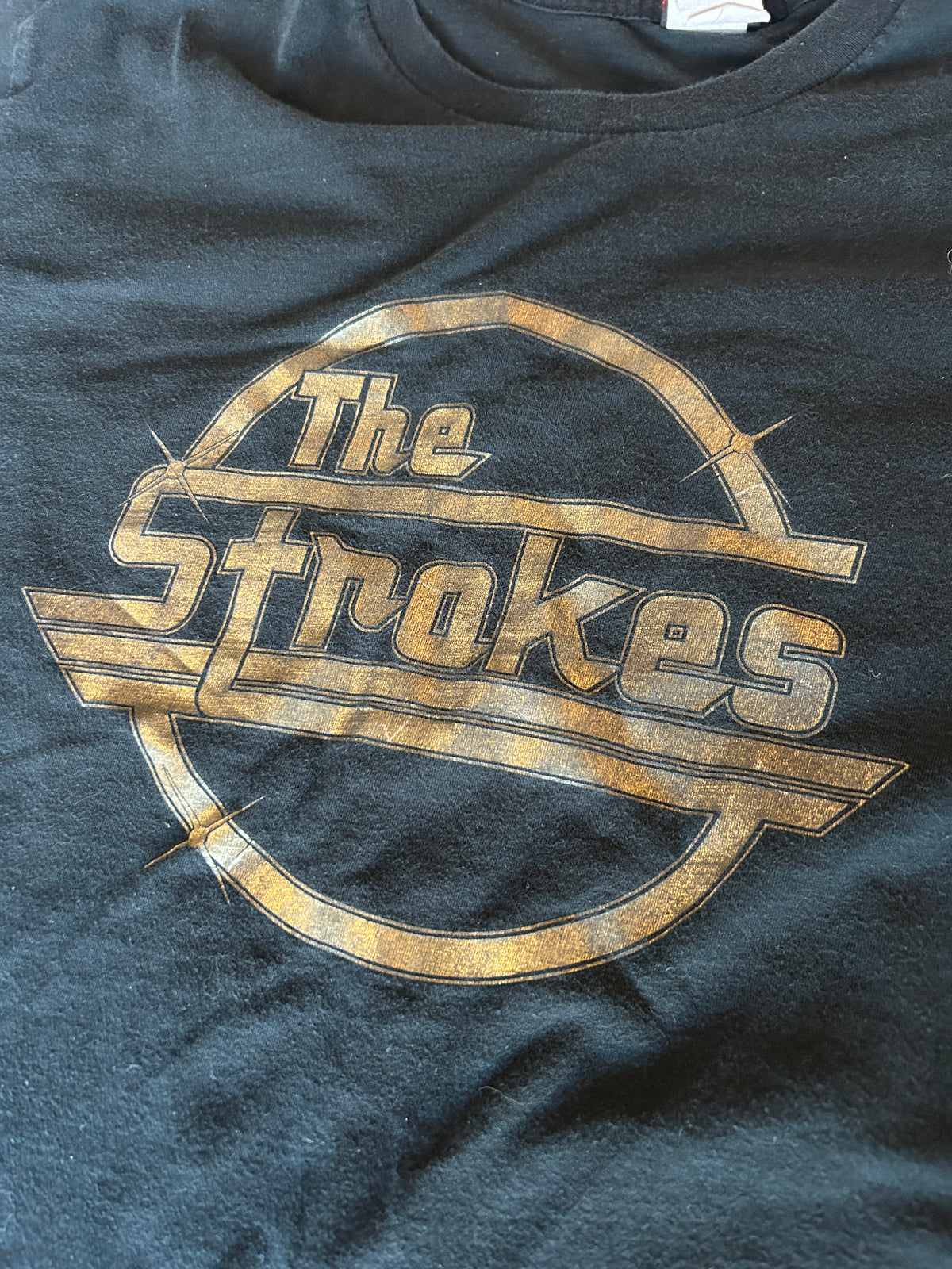 Vintage The Strokes Gold Logo Tee (M)