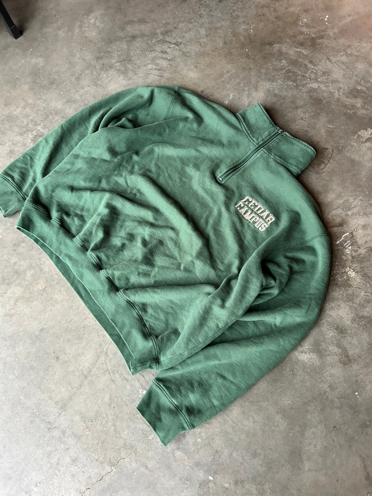 Green Cedar Campus Jansport Quarterzip (L)