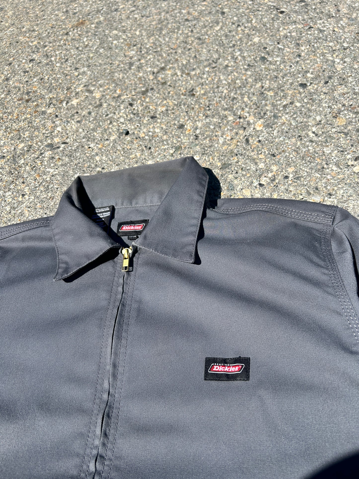 Grey Dickies Collared Zip Jacket (M)