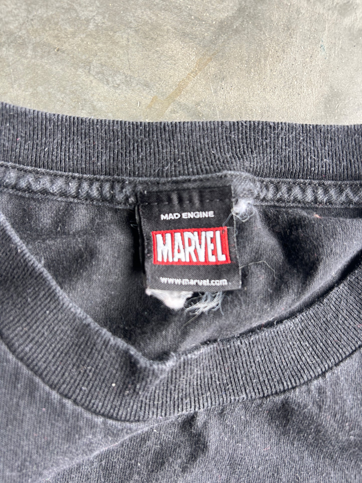 Vintage Marvel Mad Engine Black Spiderman Tee (L)