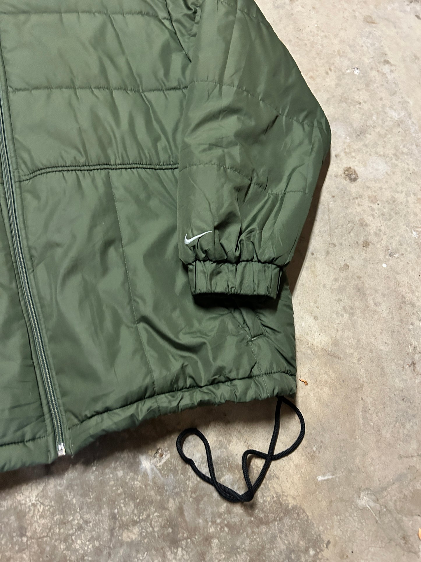 Vintage Green Nike Insulated Cinch Jacket (M)