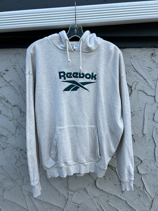 Grey Reebok Logo Hoodie (L)