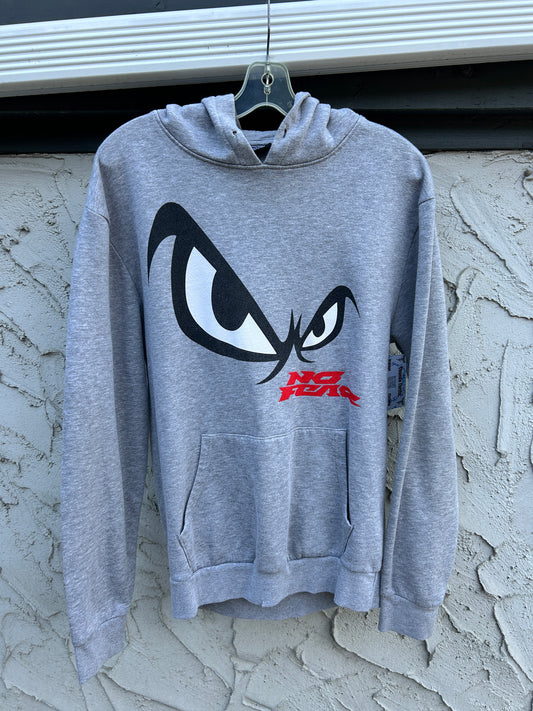 Grey No Fear Eyes Hoodie (L)