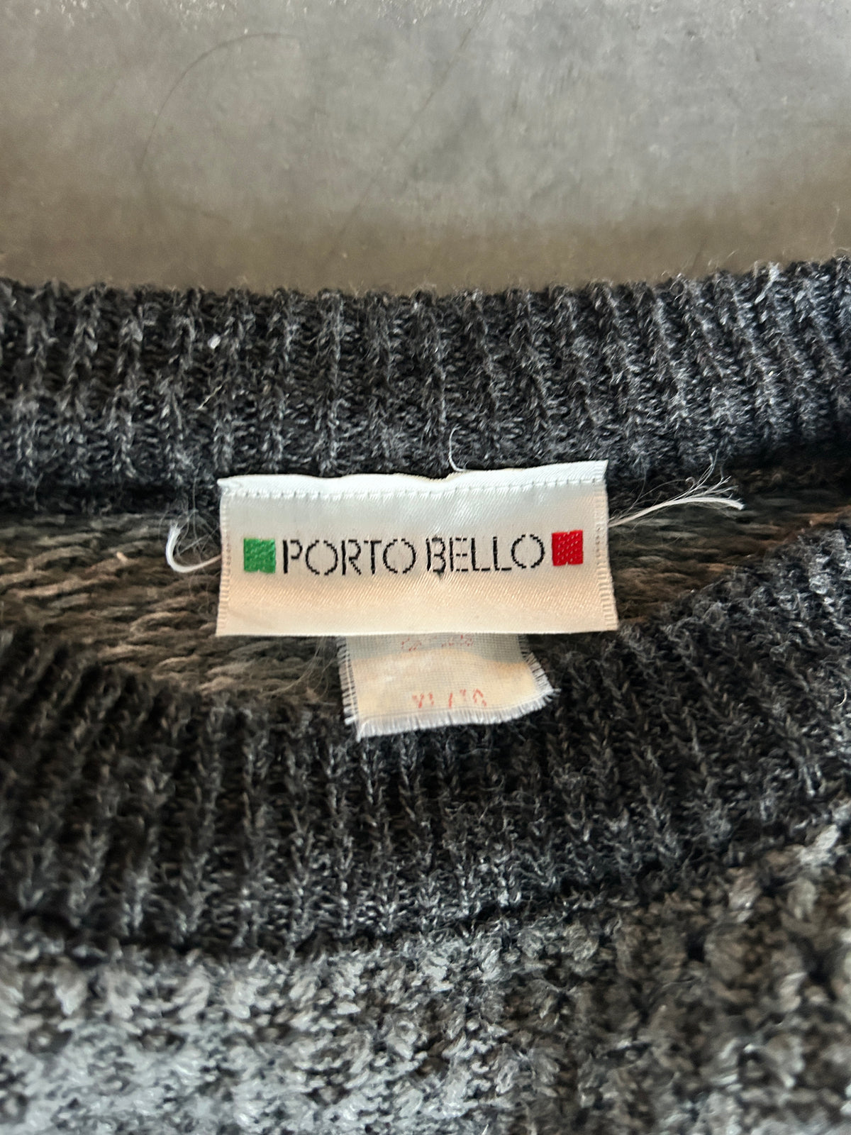 Vintage Porto Bello Stripe Patterned Knit Sweater (XL)