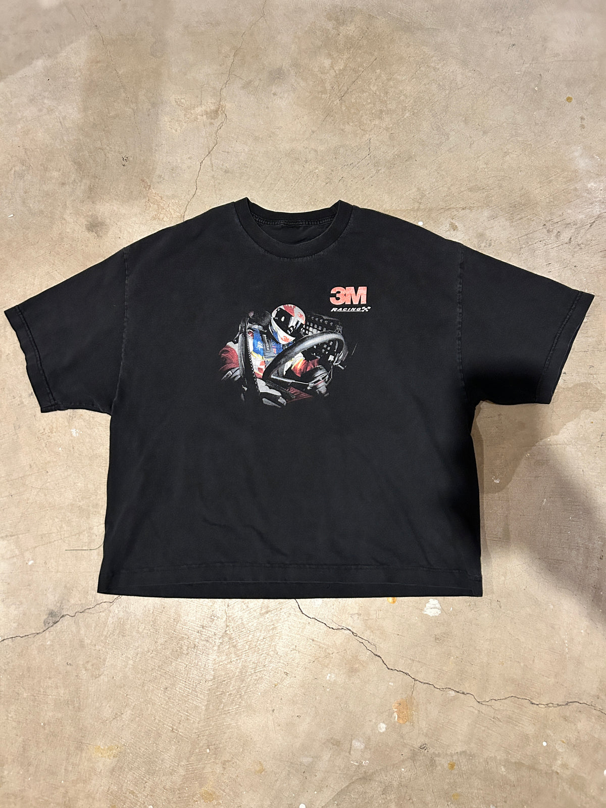 Vintage Boxy Cropped 3M Racing Tee (XL)