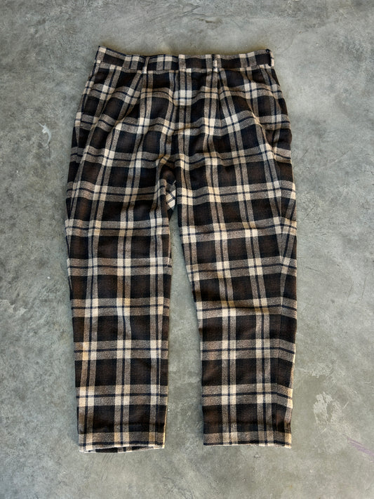 Asos Design Beige Flannel Trousers (36x30)