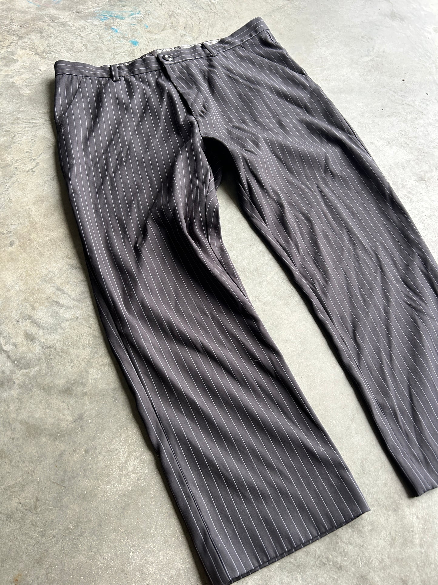 Y2K Volcom Pinstripe Dress Pants (38x30)