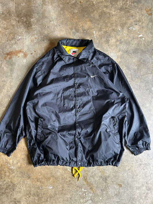 Vintage Yellow Logo Nike Windbreaker (2XL)