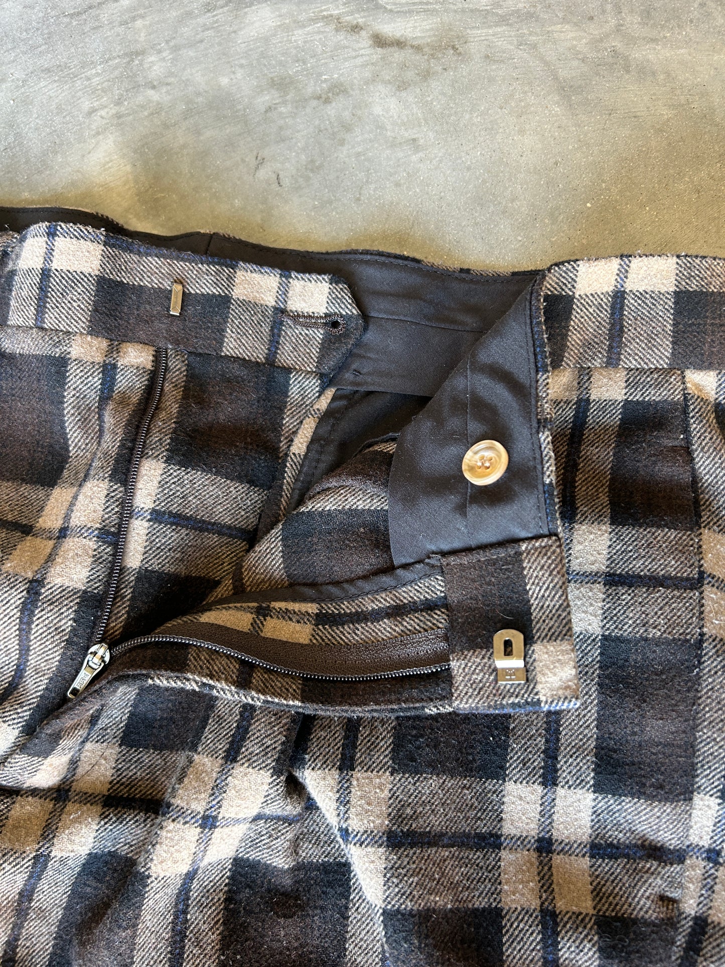 Asos Design Beige Flannel Trousers (36x30)