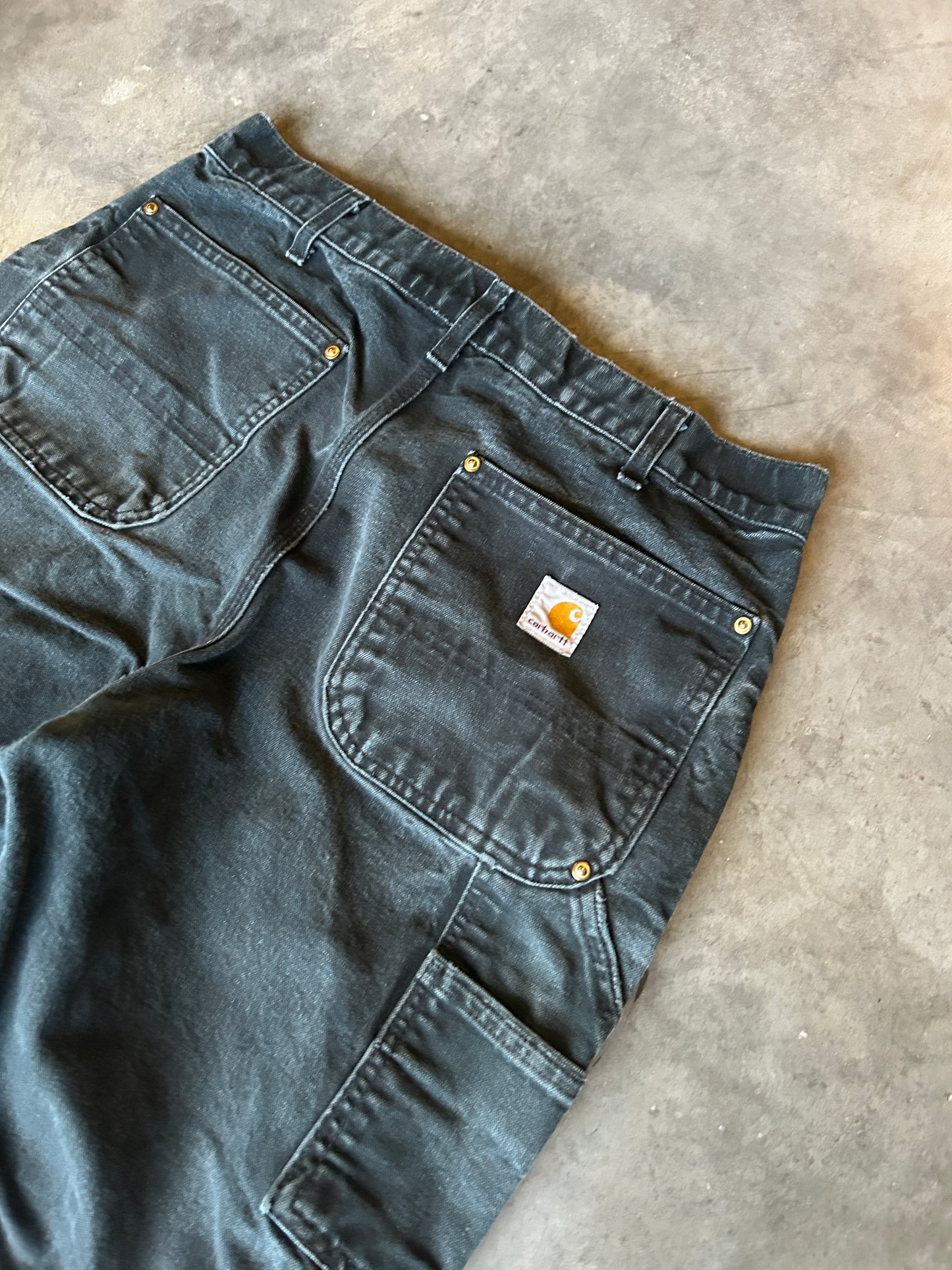 Vintage Carhartt Black Double Knee Pants (34x32)