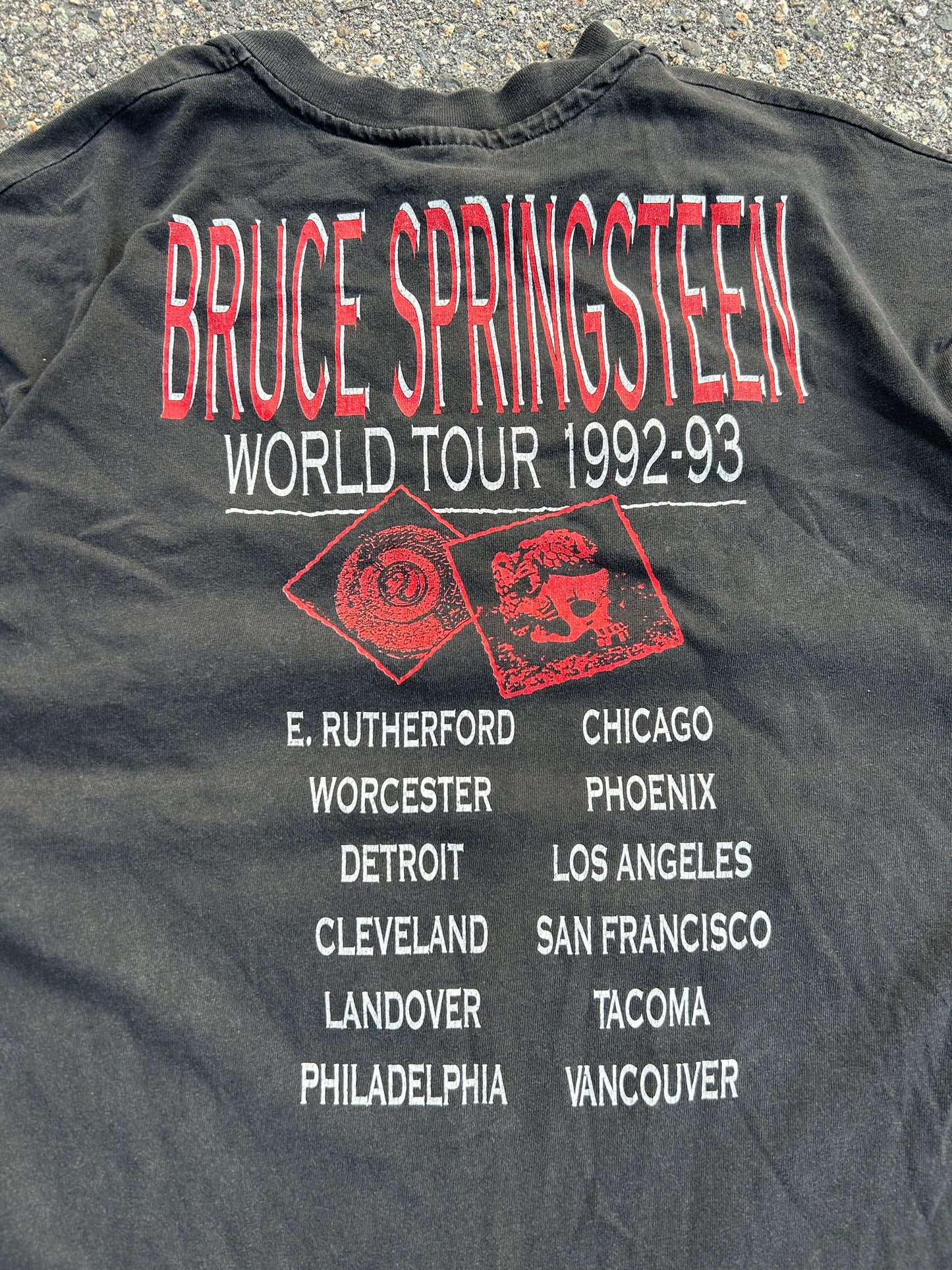 Vintage 1992 Single Stitch Bruce Springsteen World Tour Tee (XL)