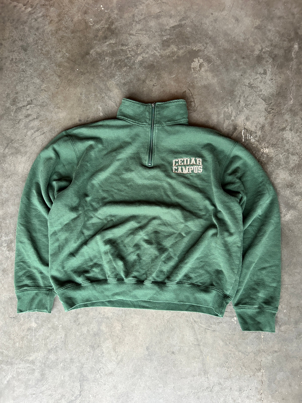 Green Cedar Campus Jansport Quarterzip (L)