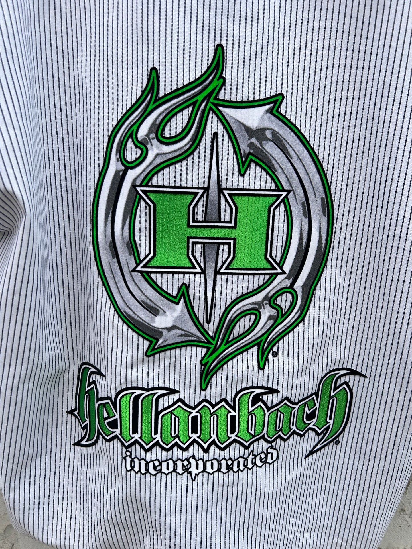 Vintage Hellanbach Striped Workwear Button Up (L)