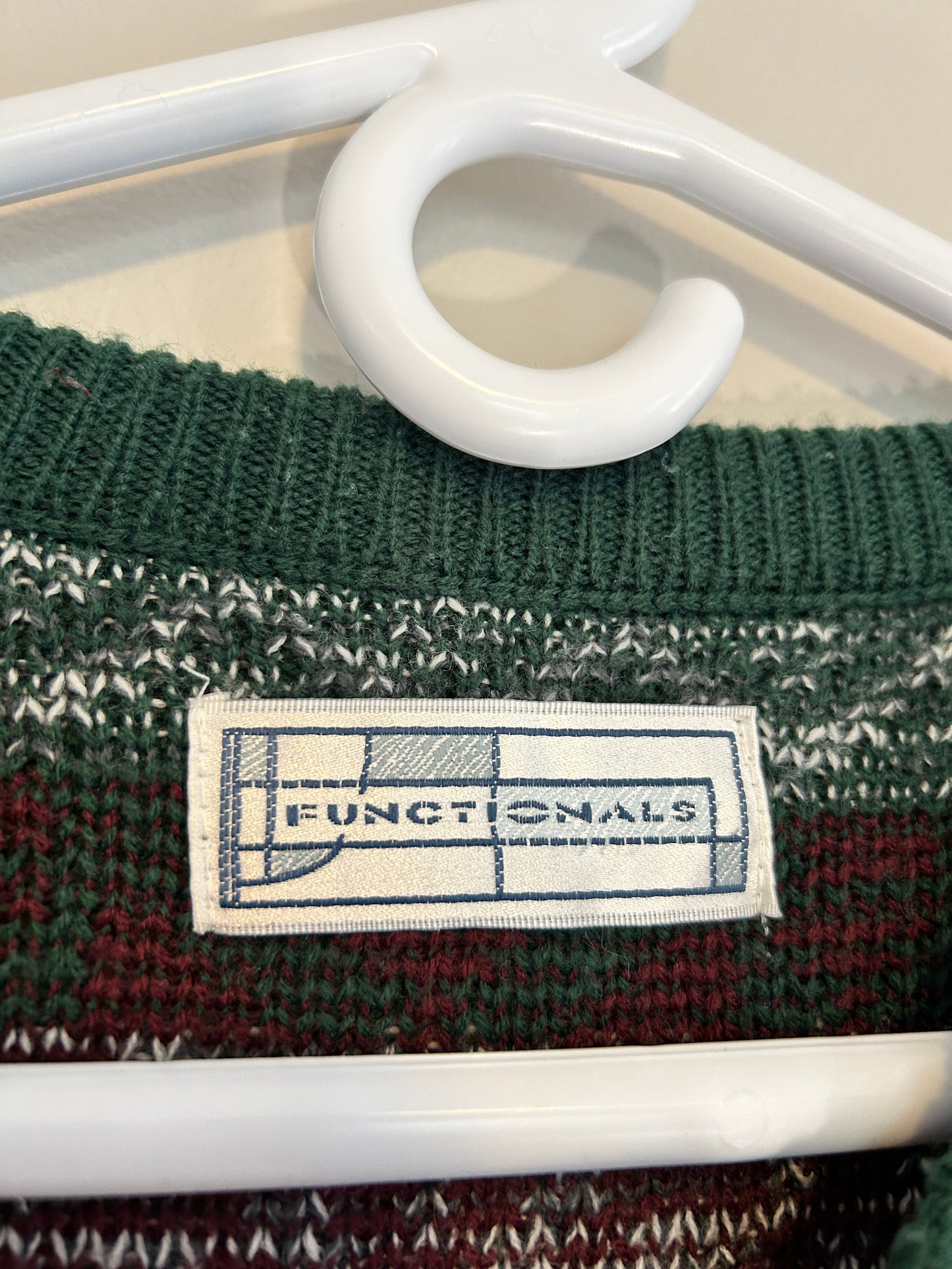 Vintage Functionals Green Knit Sweater (L)